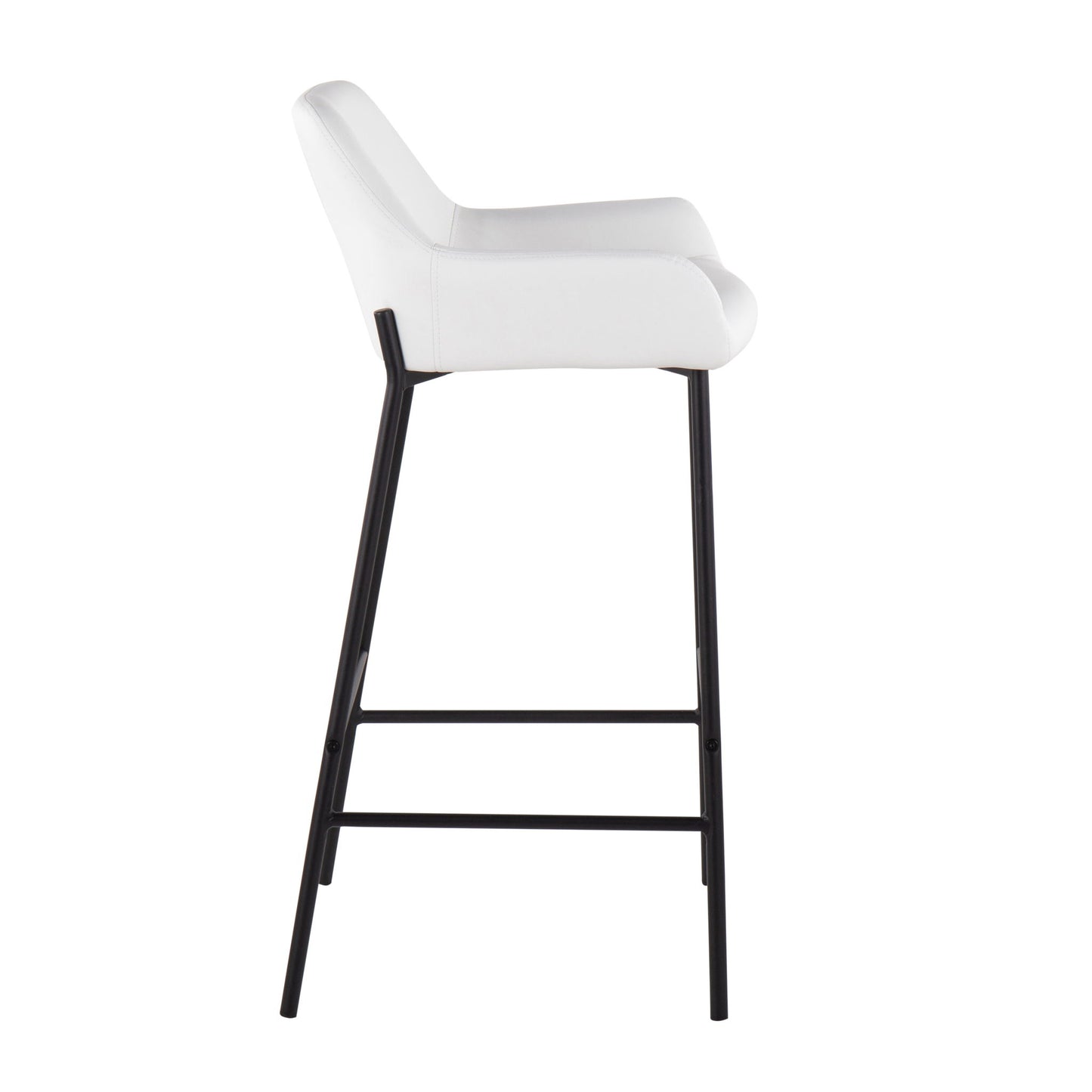 Daniella - Stylish Design Industrial Fixed Height Bar Stool (Set of 2)