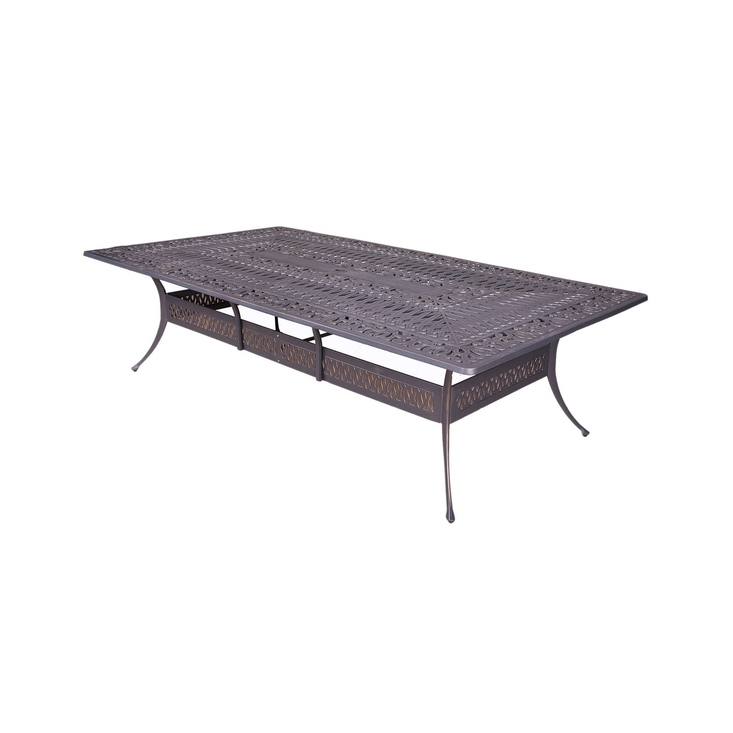 Rectangular Metal Dining Set With Cushions