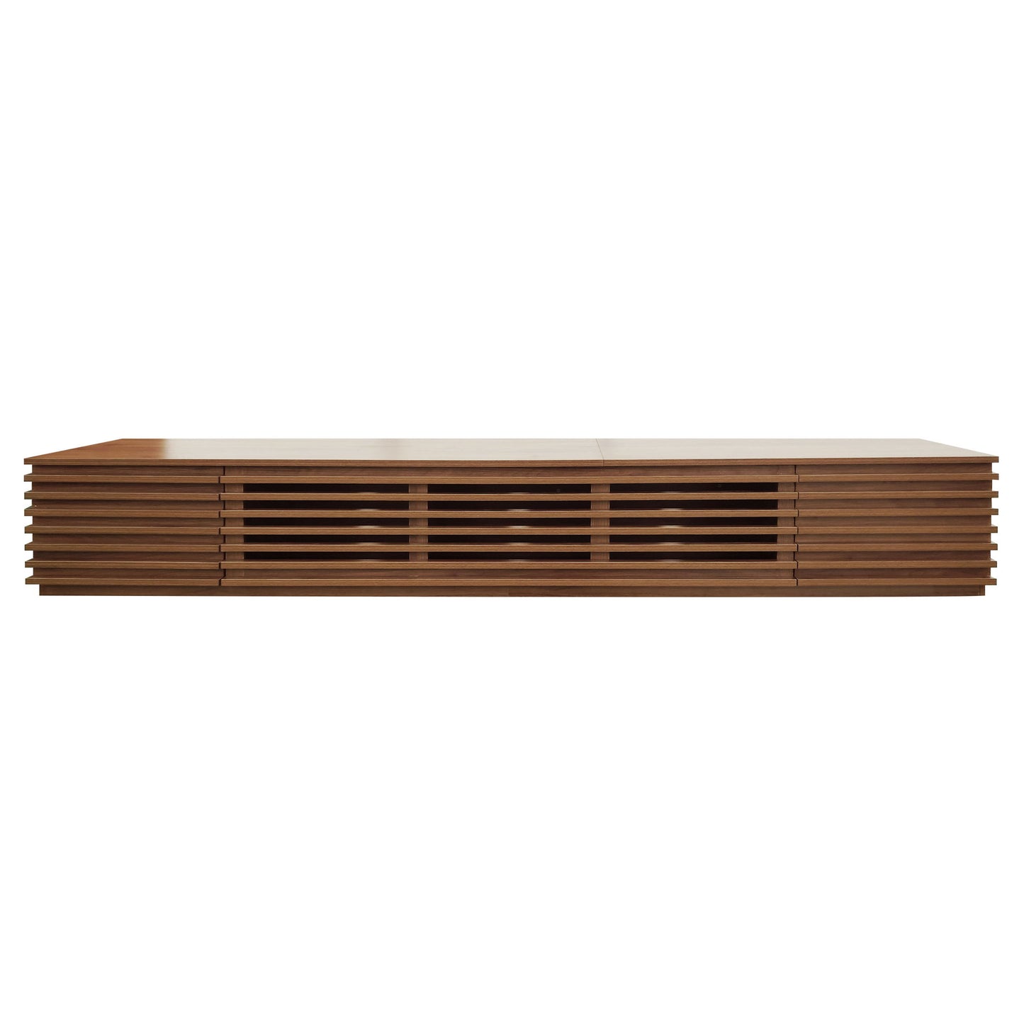TV Stand, Entertainment Center With Cable Management And Soft Closing Hinges - Walnut