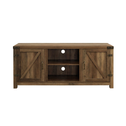 Farmhouse Barn Door TV Stand For TVs Up To 65"