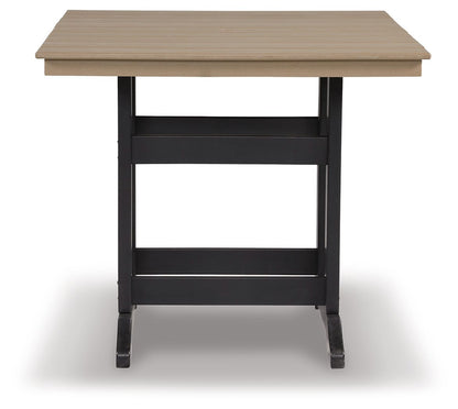 Fairen Trail - Square Counter TBL w/Umb OPT - Black / Driftwood