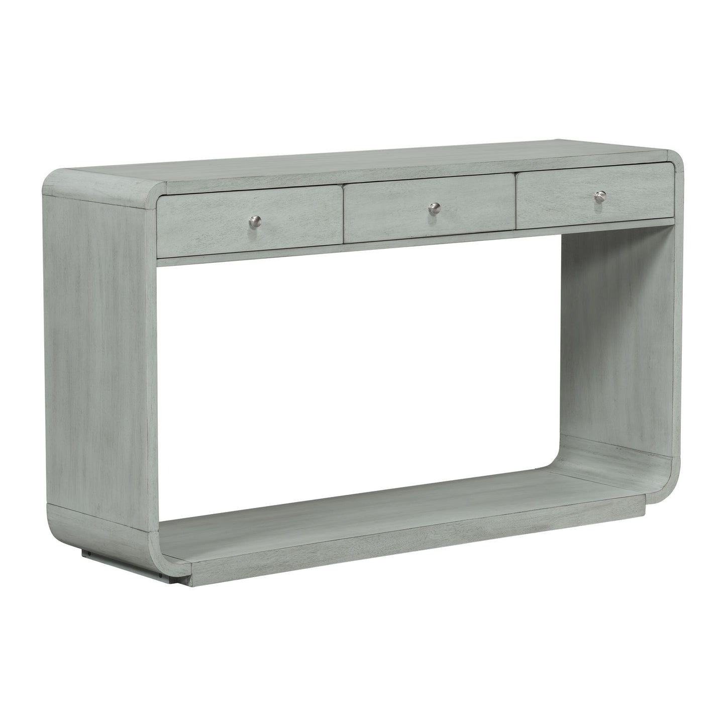 Console Table With 3 Drawers And Display Shelf
