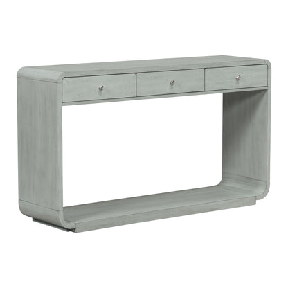 Console Table With 3 Drawers And Display Shelf