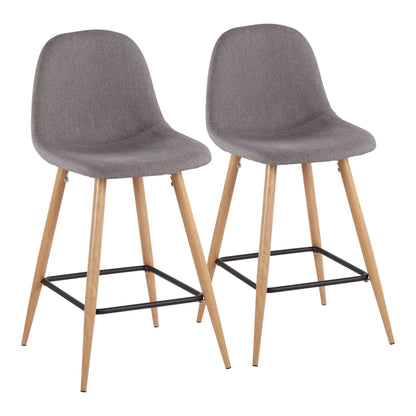 Pebble - Mid Century / Modern Counter Stool (Set of 2)