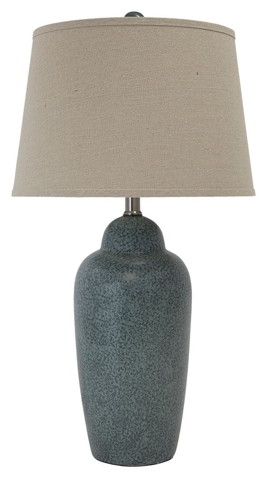 Saher - Green - Ceramic Table Lamp  - Earthy Ceramic