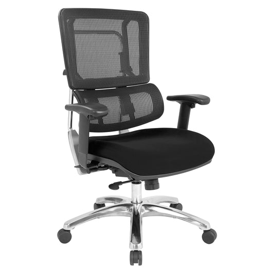 Vertical Black Mesh Back Chair