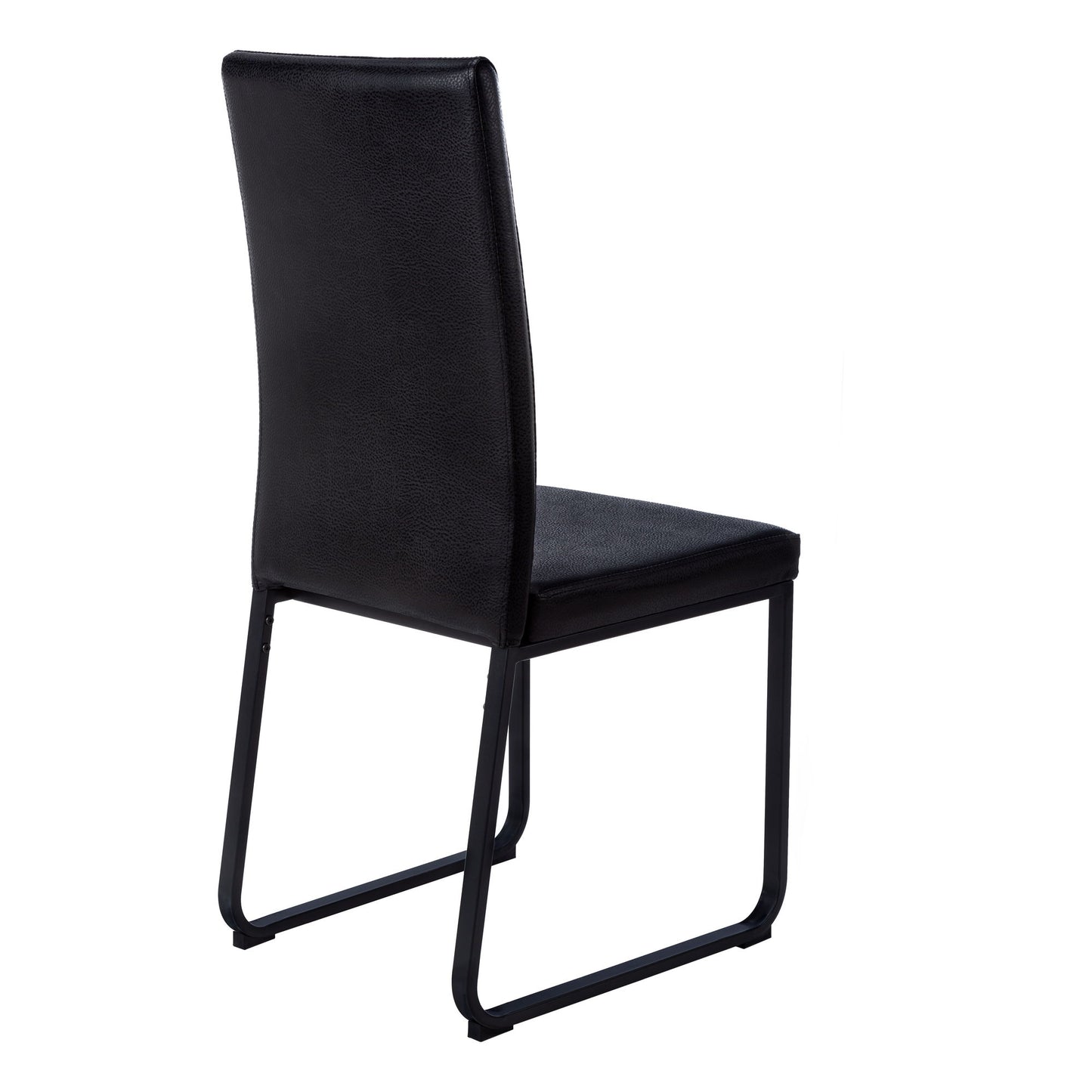 Dining Chair Side Upholstered, For Dining Room (Set of 2) - Black