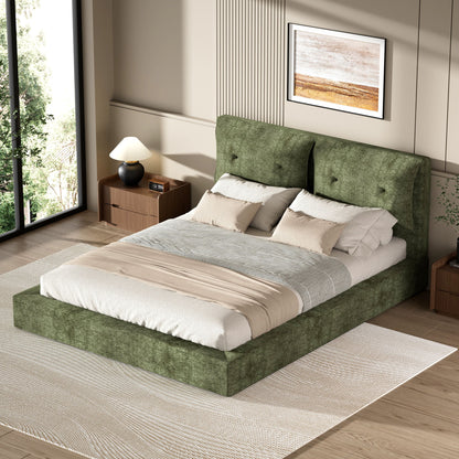 Airframe - Upholstered Bed Frame With Double Layered Upholstered Headboard