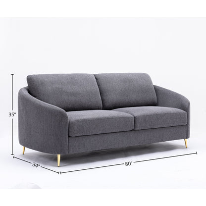 Yuina - 3 Pieces Living Room Set - Gray