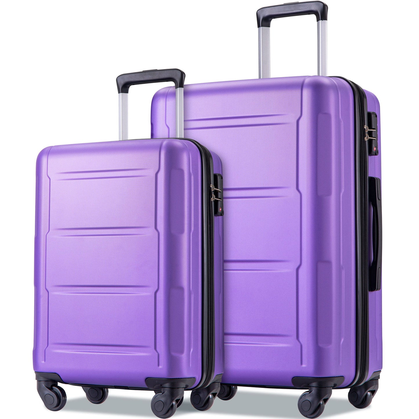 Expanable Spinner Wheel 2 Piece Luggage Set ABS Lightweight Suitcase With Tsa Lock 20" / 28"