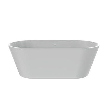 Solid Surface Freestanding Soaking Bathtub & Ergonomic Design