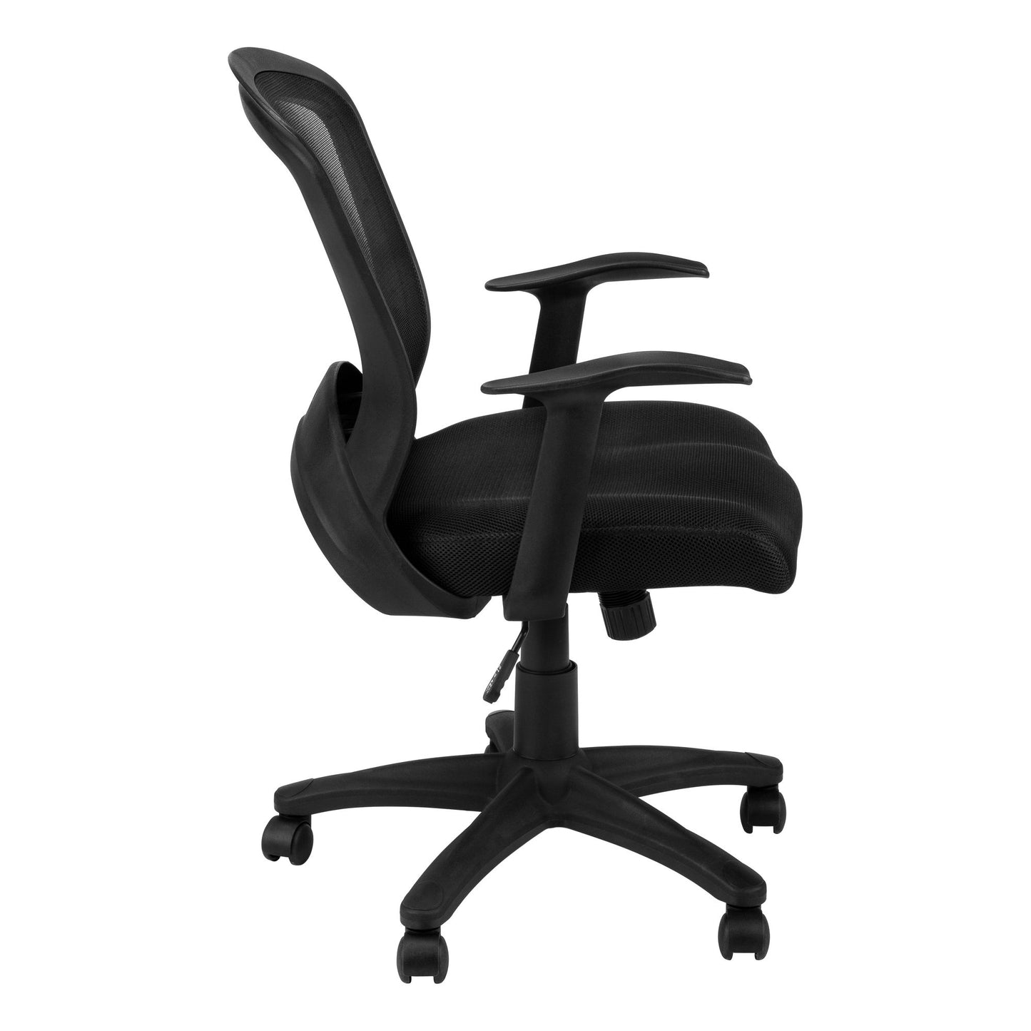 Office Chair, Adjustable Height, Swivel, Ergonomic, Armrests, Mesh - Black