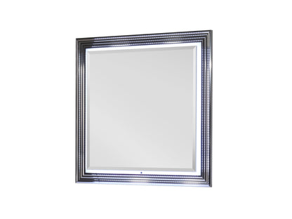 Moon - Smooth Mirror With LED - White