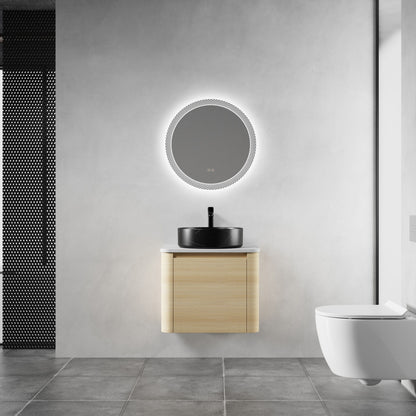 Mounted Bathroom Vanity & Art Sink & 2 Soft Close Doors