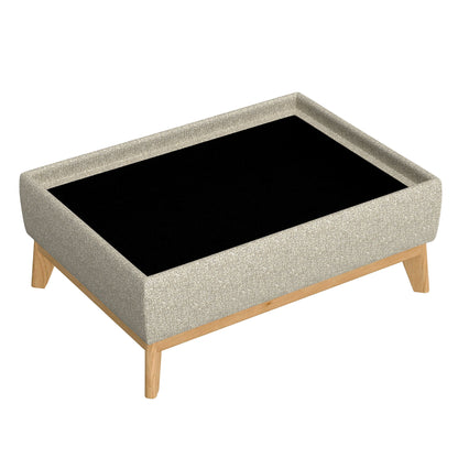 Revel - Reversible Tray Ottoman - Tan