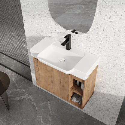 Wall Mounted Bathroom Vanity & Sink & Soft Close Door