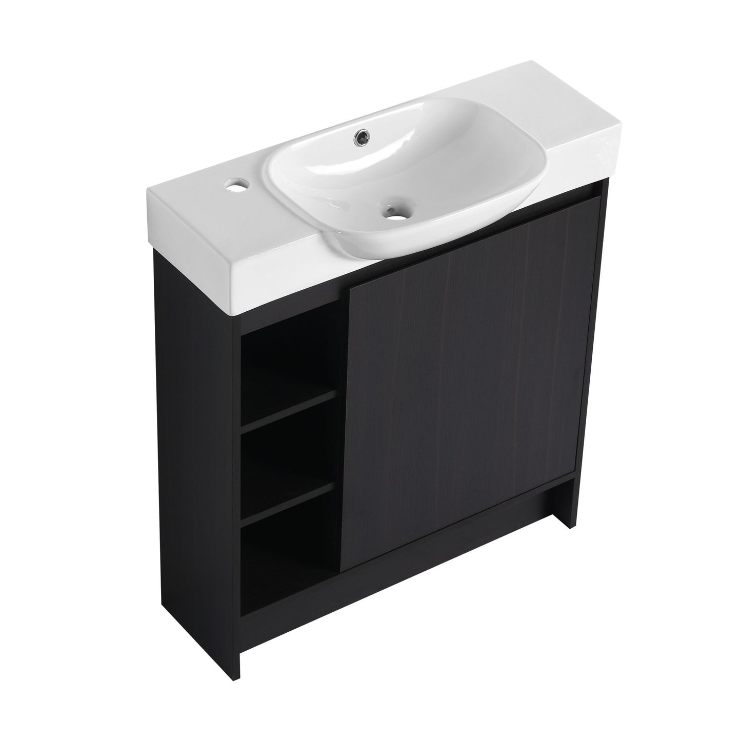 Freestanding Bathroom Vanity With Sink, Soft Close Door