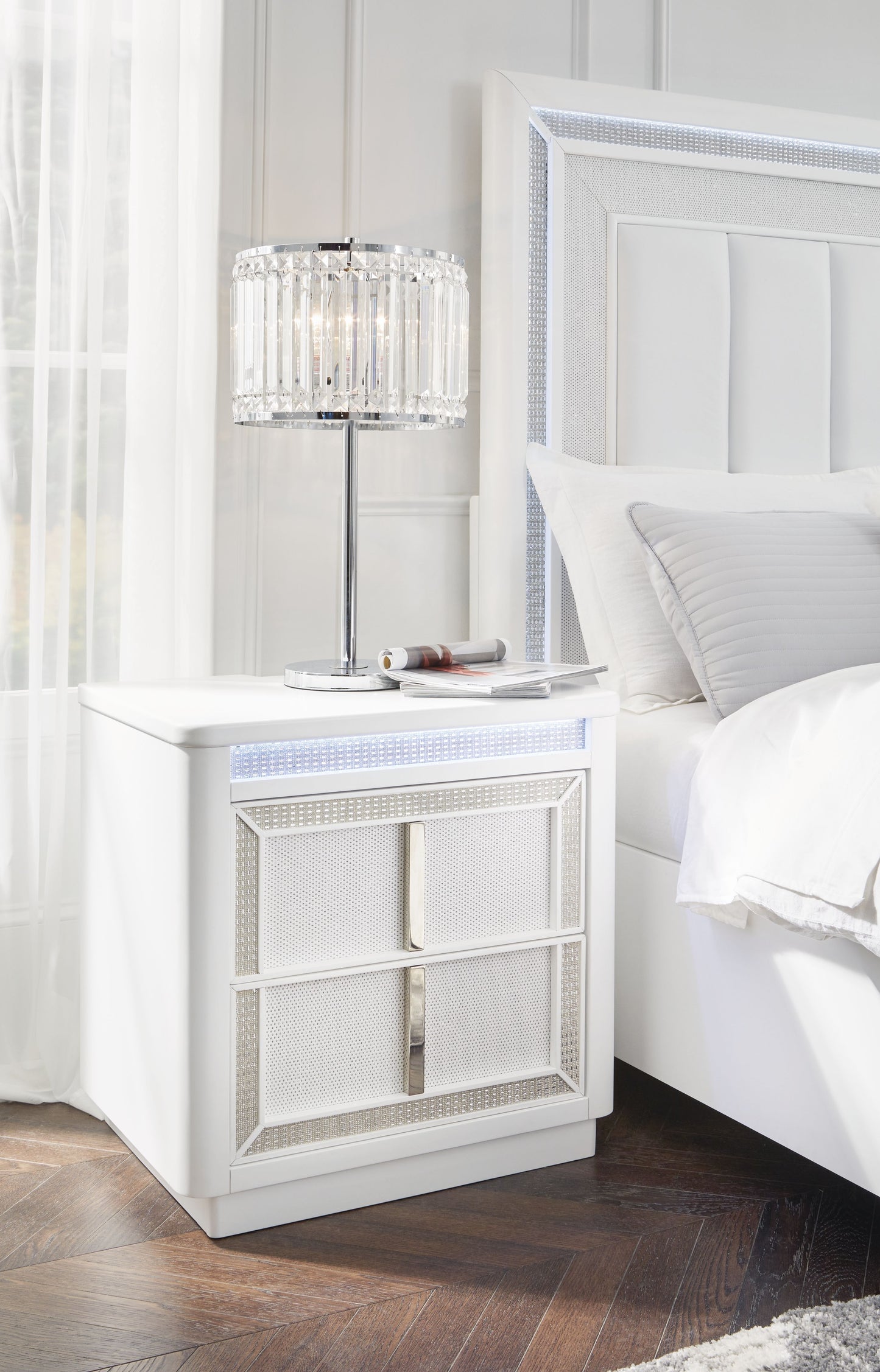 Chalanna - White - Two Drawer Night Stand