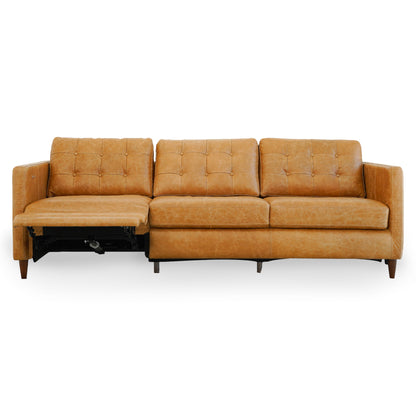 Christopher - Electric Inclining Sofa Left Facing - Tan