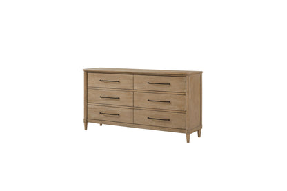 Casual 6 Drawer Dresser - Sand