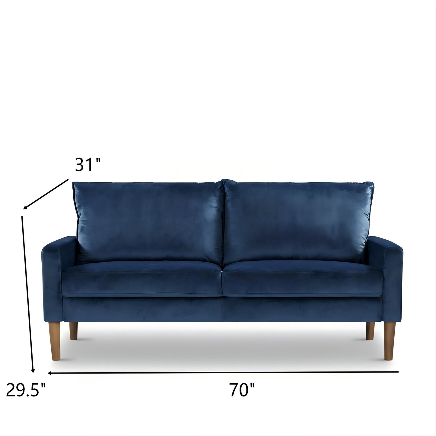 Upholstered Sofa, 3 Seater Couch For Living Room