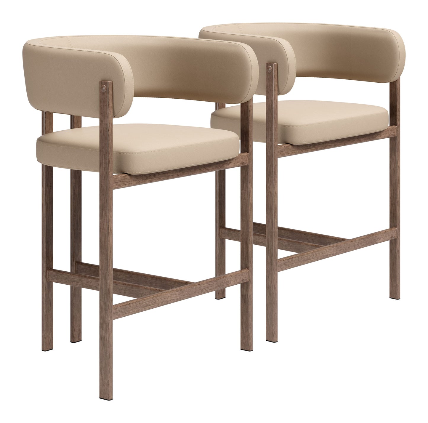 Ruge - Counter Stool (Set of 2) - Beige