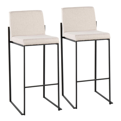 Fuji - Contemporary High Back Barstool Elegant Design