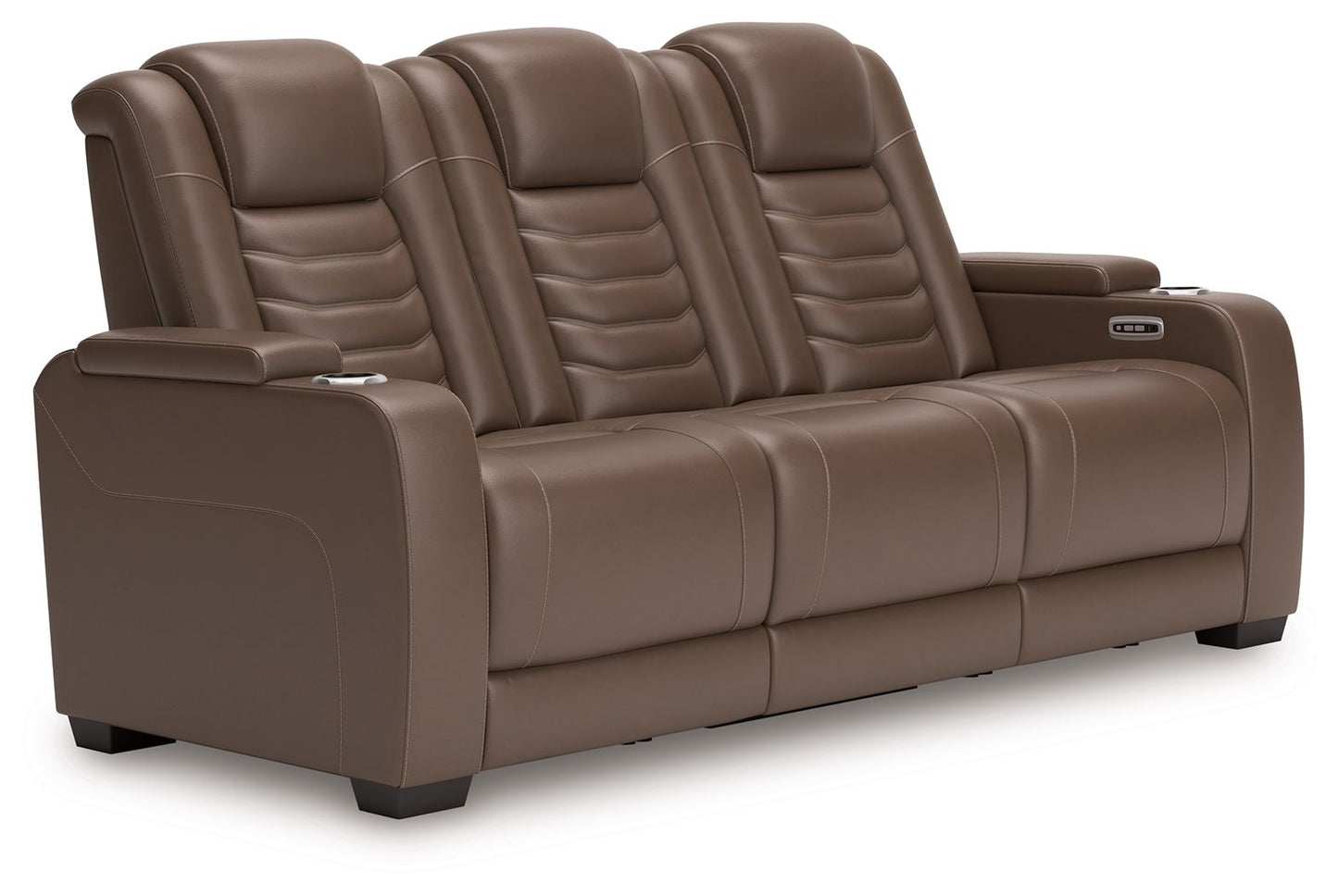 High Impact - Tobacco - Power Reclining Sofa / Adj Headrest