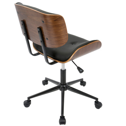 Lombardi - Mid Century Modern Adjustable Office Chair With Swivel