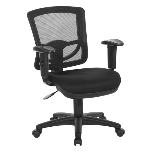 ProGrid¨ Mesh Back Task Chair with Paded Coal FreeFlex Fabric Seat, Ratchet Back and Pneumatic Control