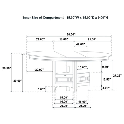 Davis - Extension Leaf Dining Table - Light Oak