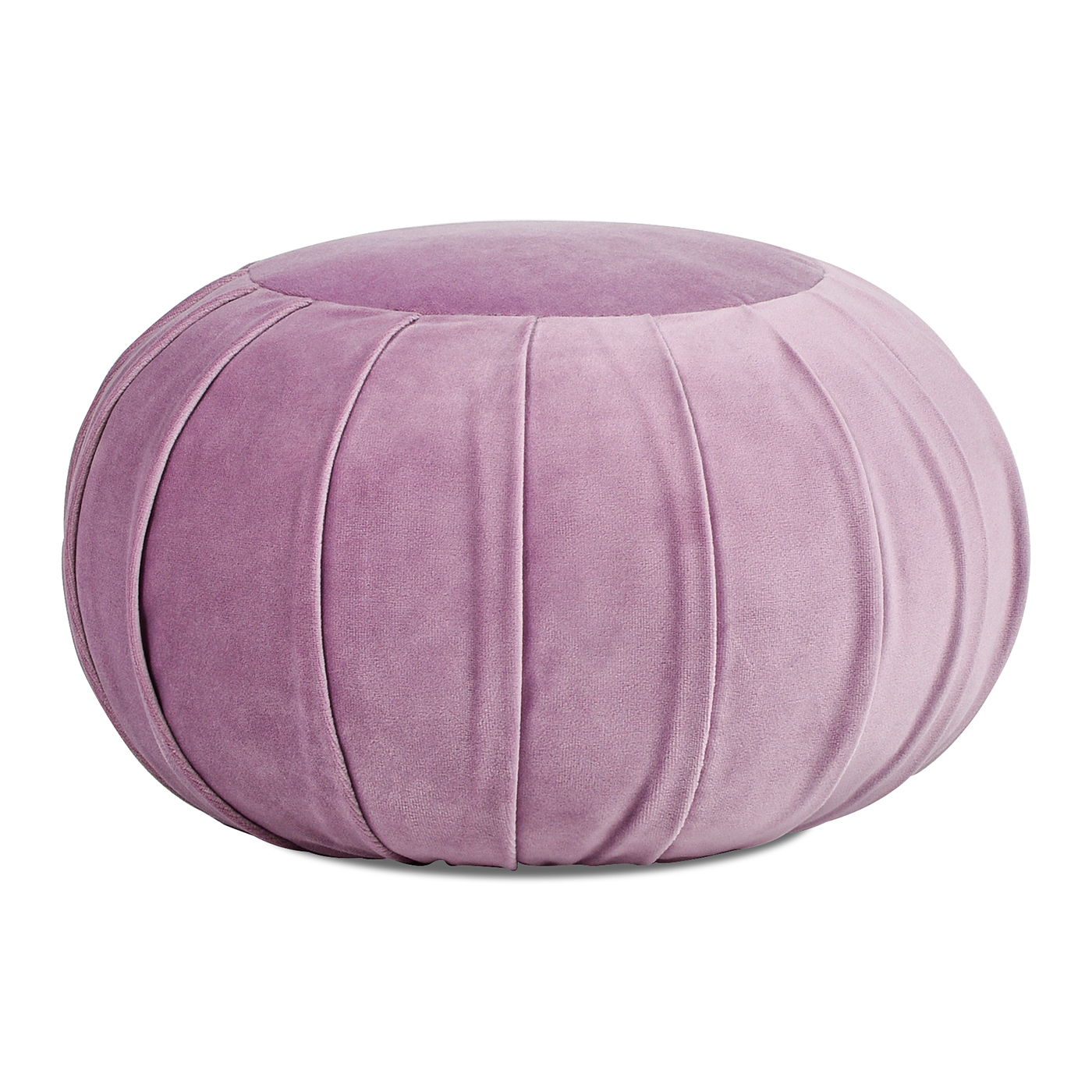 Pouffe Round Pleated Accent Throw Pillow - Lavender