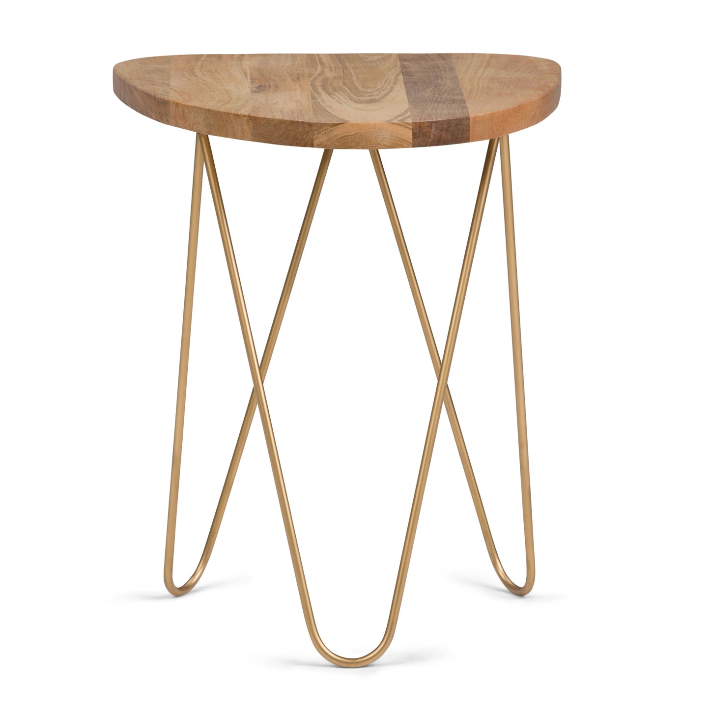 Patrice - Handcrafted Metal And Wood Accent Table