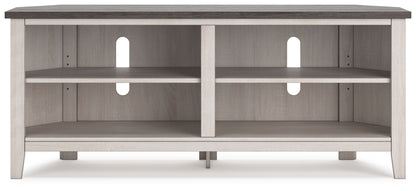 Dorrinson - Two-tone - Medium Corner TV Stand