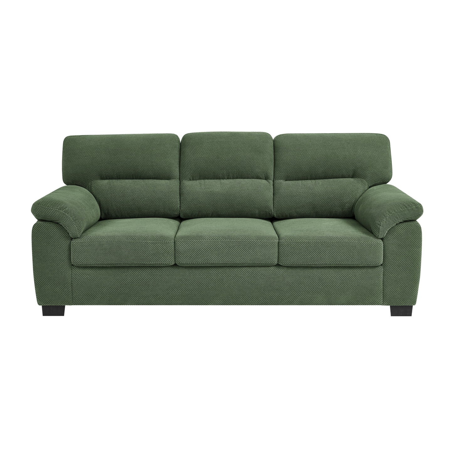 3 Seater Sofa With Padded Armrests And Triangular Leg