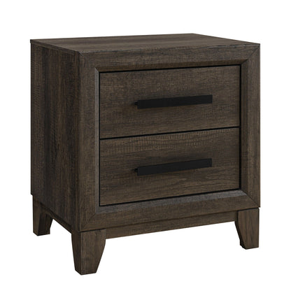 Harry - Nightstand With 2 Drawers - Brown