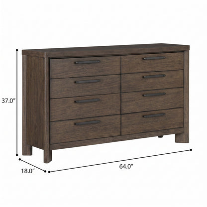 8 Drawer Dresser - Dark Oak
