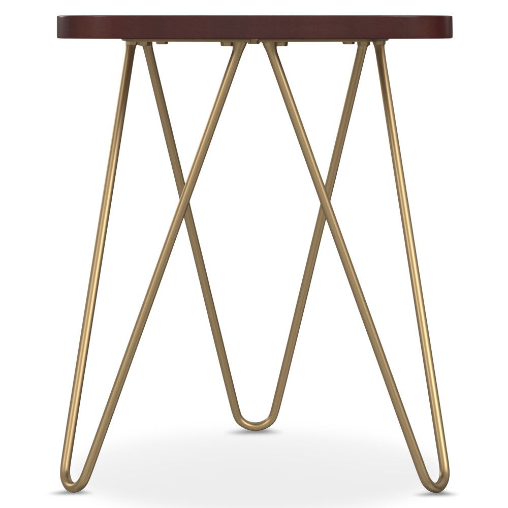 Patrice - Handcrafted Metal And Wood Accent Table