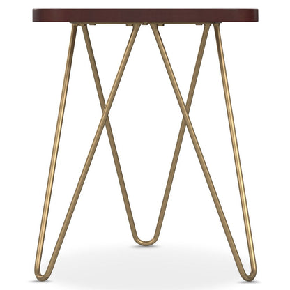 Patrice - Handcrafted Metal And Wood Accent Table