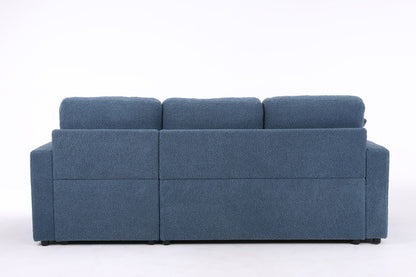 Lambswool - Pull Out Sleeper Sectional Sofa With Storage Chaise