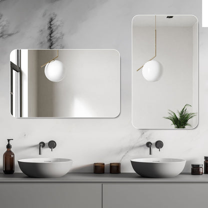 Bathroom Vanity Mirror, Wall-Mounted Mirror For Bathroom Anti-Fog, Waterproof - Clear