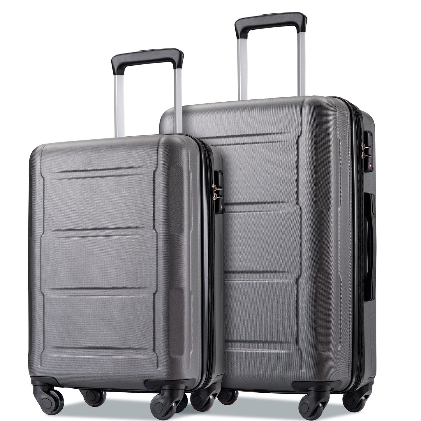 Expanable Spinner Wheel 2 Piece Luggage Set ABS Lightweight Suitcase With Tsa Lock 20" / 28"