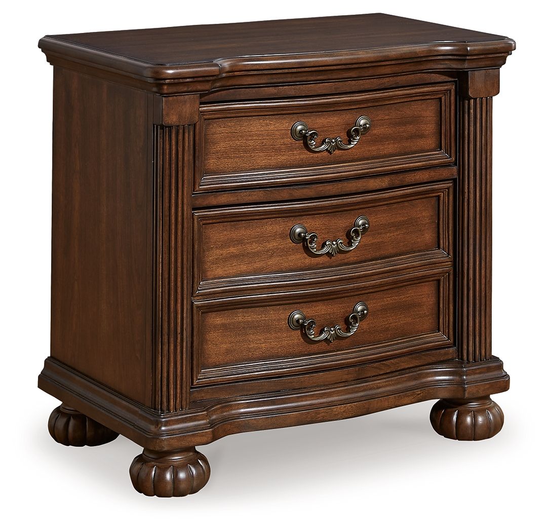 Lavinton - Brown - Three Drawer Night Stand