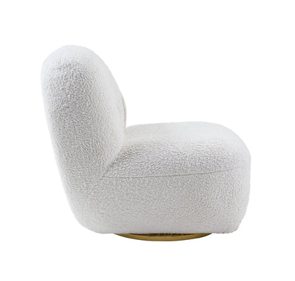 Yedaid - Sherpa Accent Chair With Swivel