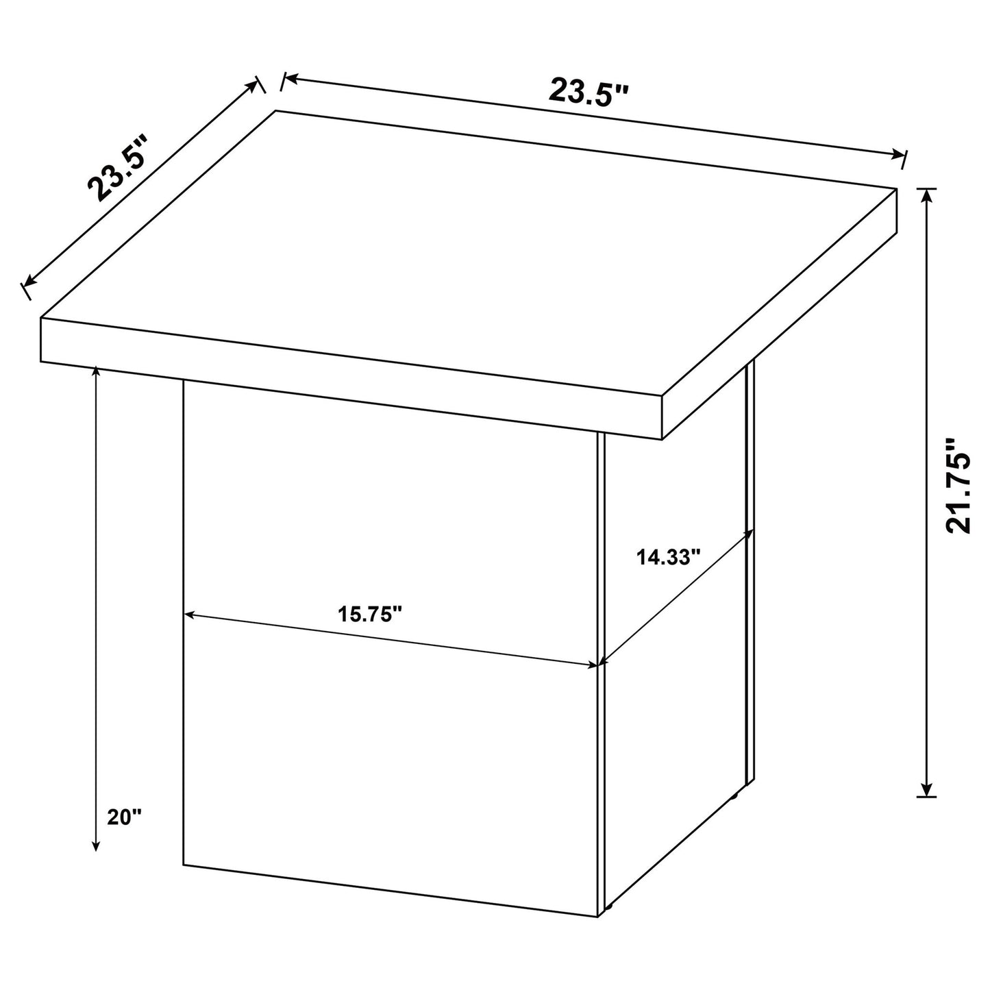 Exeter - Square Table