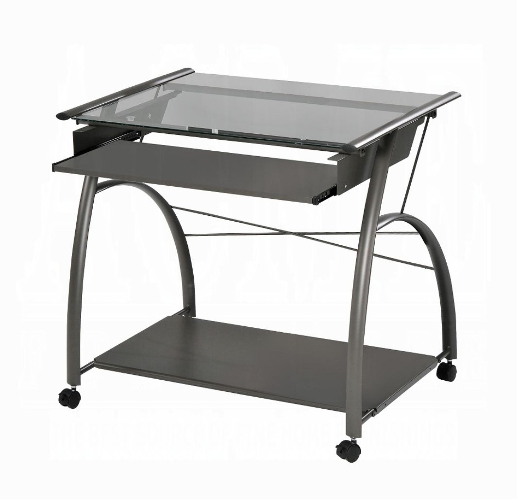 Vincent - Computer Desk - Pewter