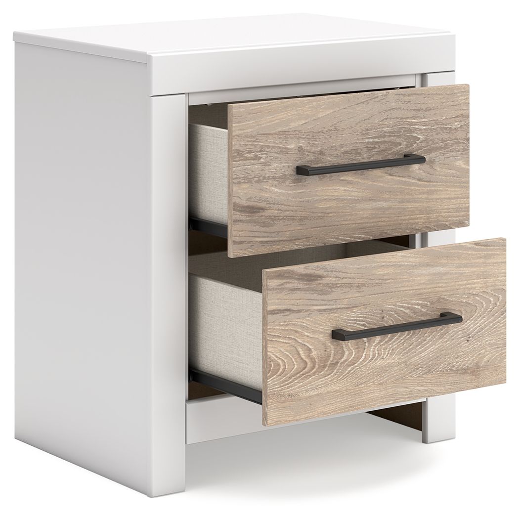 Charbitt - Two-tone - Two Drawer Night Stand