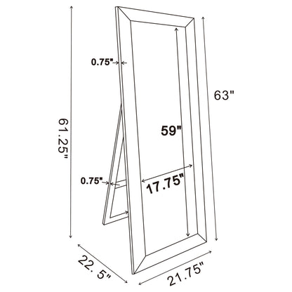 Aika - Standing Mirror - Silver