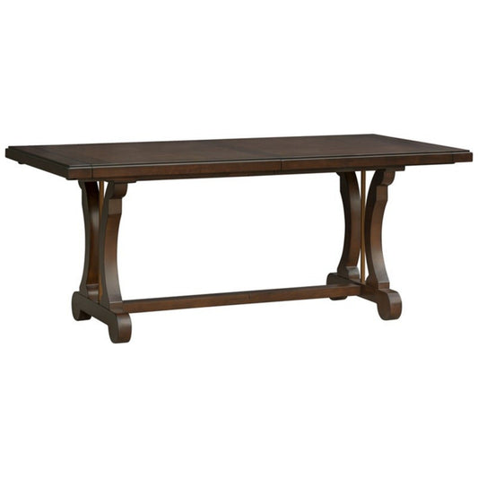 Rectangle Extension Dining Table - Brown