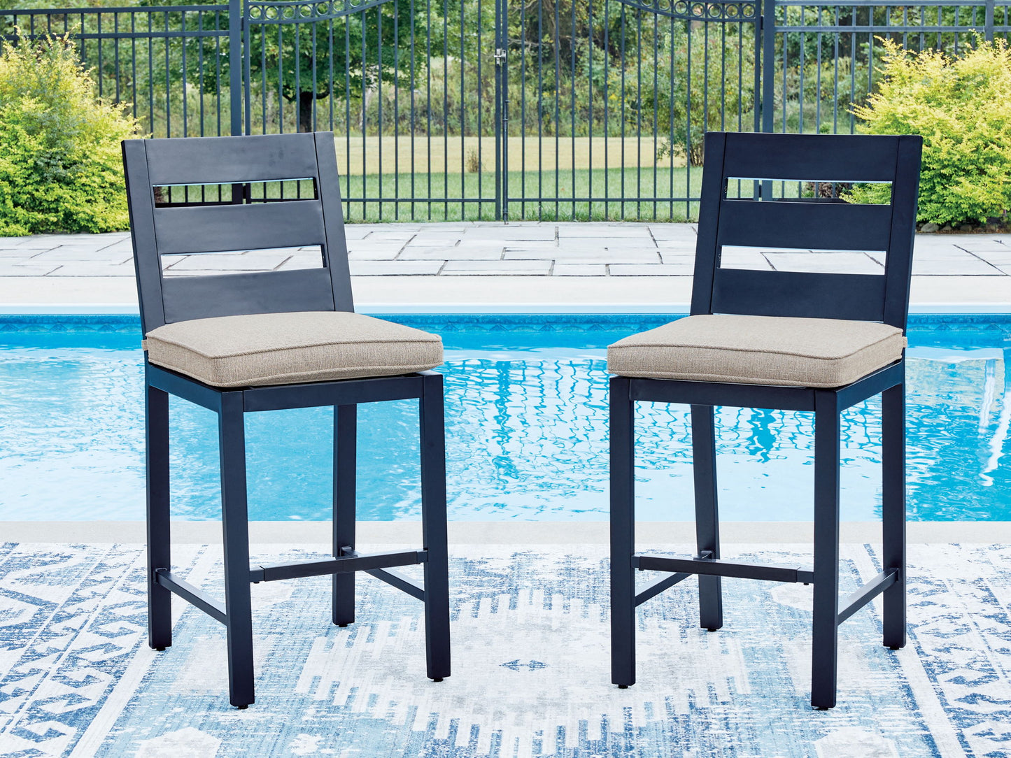 Mabry Shores - Barstool (Set of 2) - Blue